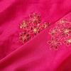 Sanskriti Vintage Pink Velvet Dupatta Long Stole Hand Embroidery Gota Patti Veil