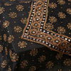 Sanskriti Vintage Black Pure Georgette Silk Dupatta Long Stole Hand Beaded Scarf