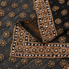 Sanskriti Vintage Black Pure Georgette Silk Dupatta Long Stole Hand Beaded Scarf