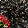 Sanskriti Vintage Black Pure Georgette Silk Dupatta Long Stole Hand Beaded Scarf