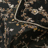 Sanskriti Vintage Black Pure Georgette Silk Dupatta Long Stole Hand Beaded Scarf