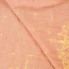 Sanskriti Vintage Peach Art Silk Dupatta Long Stole Hand Beaded Zardozi Scarves