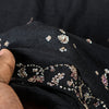 Sanskriti Vintage Black Pure Silk Dupatta Long Stole Hand Beaded Zardozi Scarves