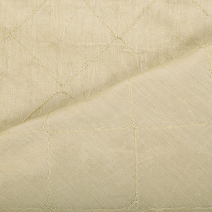 Sanskriti Vintage Cream Blend Cotton Dupatta/Stole Embroidered Traditional Veil