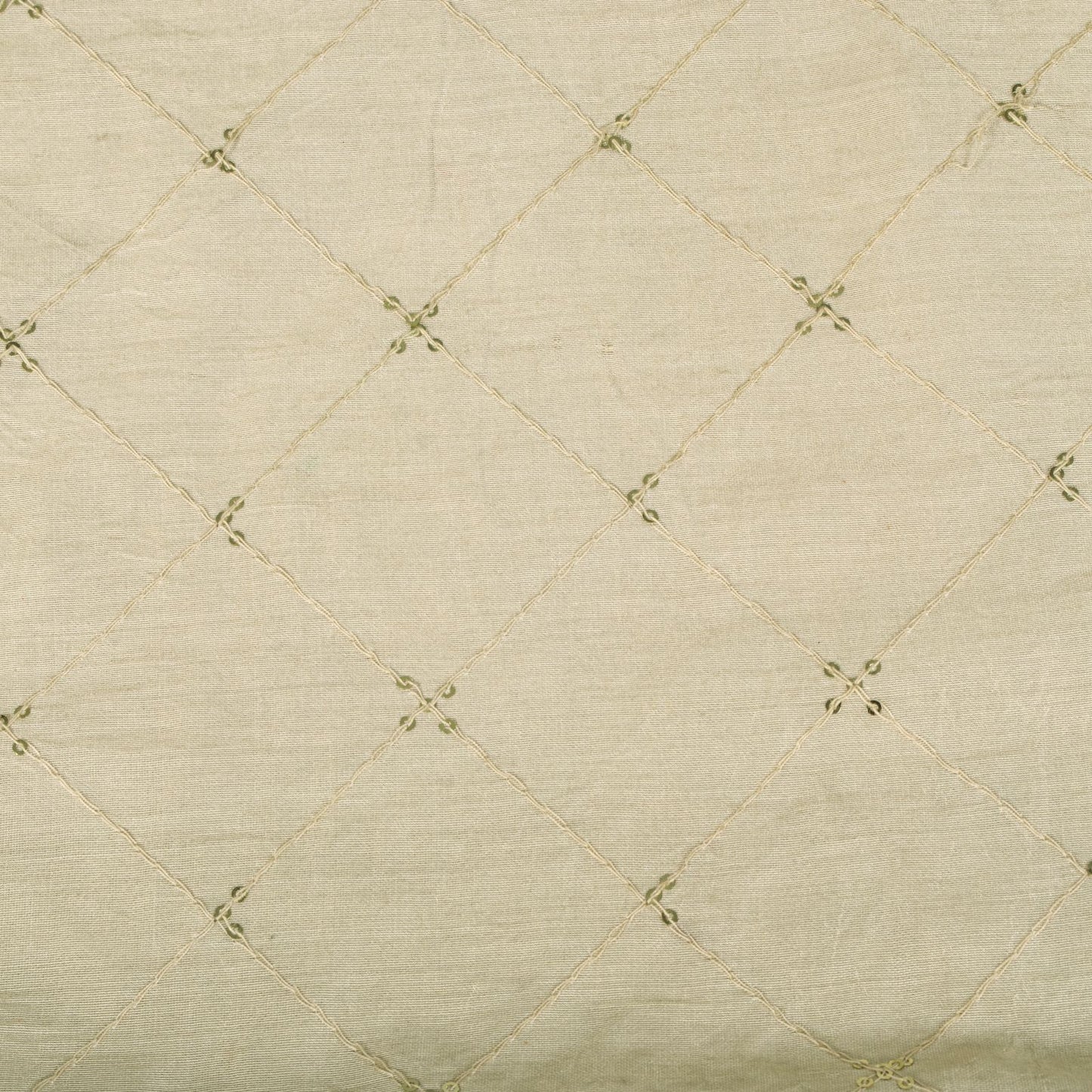 Sanskriti Vintage Cream Blend Cotton Dupatta/Stole Embroidered Traditional Veil