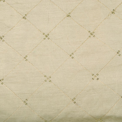 Sanskriti Vintage Cream Blend Cotton Dupatta/Stole Embroidered Traditional Veil