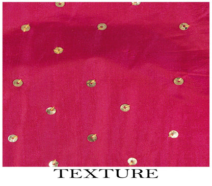 Sanskriti Vintage Pink 100%Pure Silk Dupatta/Stole Hand Embroidery Zardozi Veil