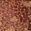 Sanskriti Vintage Brown Net Dupatta/Stole Hand Embroidery Zardozi Wedding Veil
