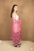 Sanskriti Vintage Pink Pure Georgette Dupatta Long Stole Hand Beaded Head Scarf