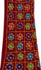 Sanskriti Vintage Maroon Pure Cotton Dupatta/Stole Kutch Hand Embroidery Mirror