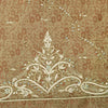 Sanskriti Vintage Golden Brown Art Silk Dupatta/Stole Hand Embroidery Zardozi