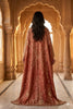 Sanskriti Vintage Red Tissue Silk Dupatta/Stole Hand Embroidery Zardozi Dabka