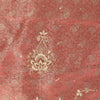 Sanskriti Vintage Red Tissue Silk Dupatta/Stole Hand Embroidery Zardozi Dabka
