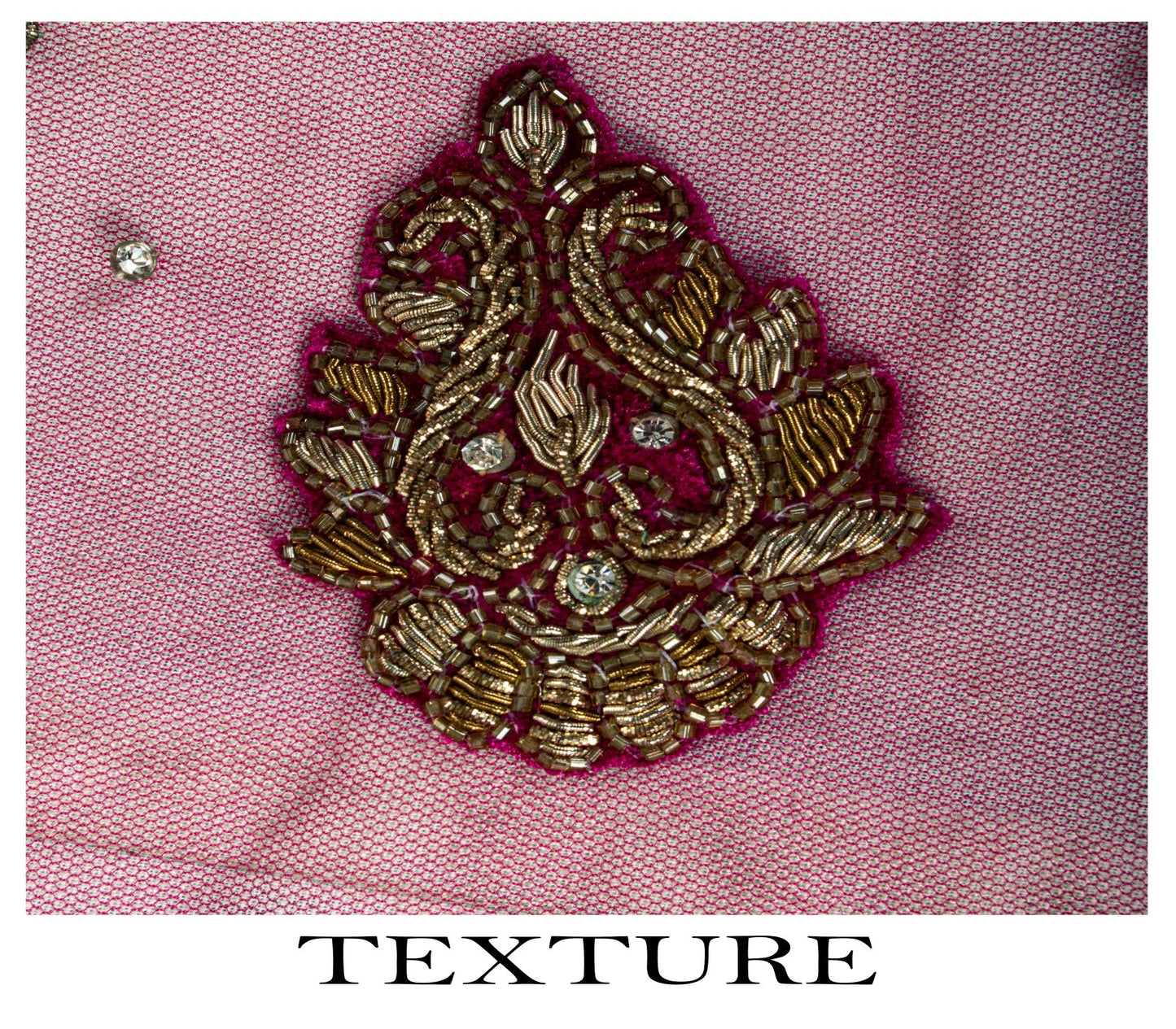 Sanskriti Vintage Pink Net Dupatta/Stole Hand Embroidery Zardozi Dabka Neck Veil