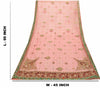 Sanskriti Vintage Red Net Dupatta/Stole Hand Embroidery Zardozi Dabka Neck Veil