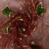 Sanskriti Vintage Pink Net Mesh Dupatta/Stole Hand Embroidery Zardozi Dabka Veil