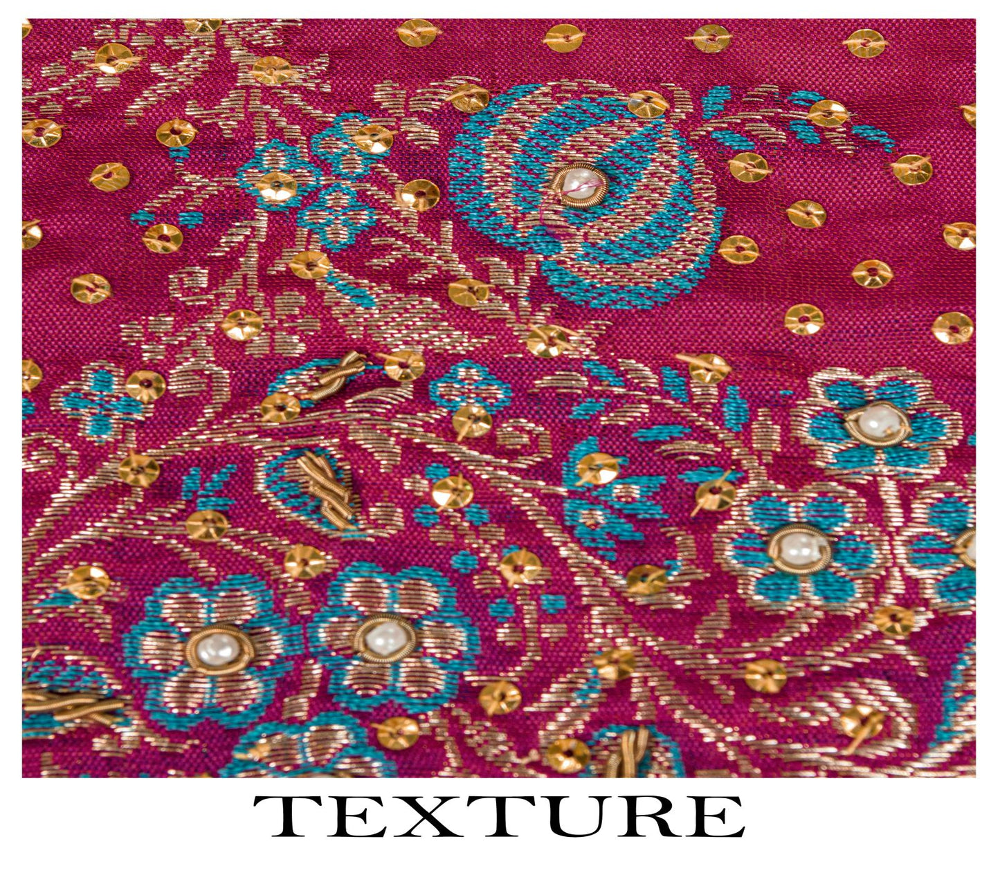 Sanskriti Vintage Pink Pure Silk Dupatta/Stole Brocade Zari Hand Woven-Bead Veil