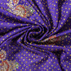 Sanskriti Vintage Purple Pure Silk Dupatta/Stole Brocade Woven-Handmade Zardozi