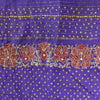 Sanskriti Vintage Purple Pure Silk Dupatta/Stole Brocade Woven-Handmade Zardozi