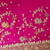 Sanskriti Vintage Pink Pure Georgette Dupatta/Stole Hand Embroidery Zari Zardozi