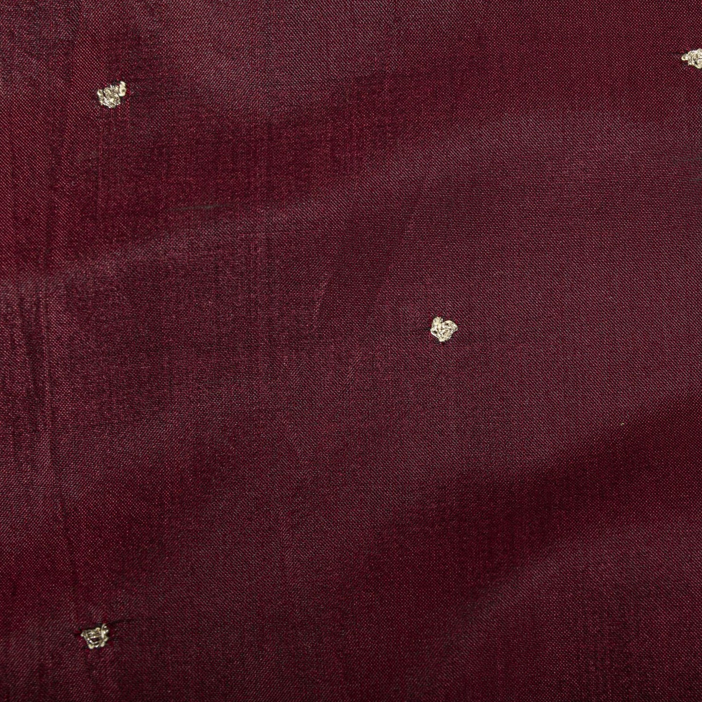 Sanskriti Vintage Maroon Pure Silk Dupatta/Stole Hand Embroidered Zardozi Veil