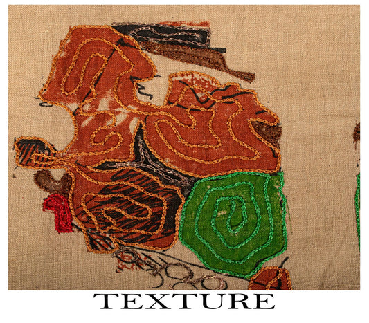 Sanskriti Vintage Beige Pure Cotton Dupatta/Stole Patola Hand Block-Embroidered