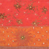 Sanskriti Vintage Indian Sarees Blend Georgette/Net Orange/Pink Craft Sari