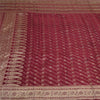 Sanskriti Vintage Purple Sarees Pure Satin Woven Brocade/Banarasi Sari Sustainable Fabric