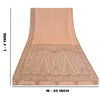 Sanskriti Vintage Peach Madhubani Print Sarees Pure Silk Special Sari Sustainable Fabric