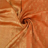 Sanskriti Vintage Orange Heavy Sarees Pure Silk Woven Brocade Zari Sari Fabric