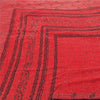 Sanskriti Vintage Red Indian Sari Pure Crepe Silk Handmade Kantha Sarees Fabric
