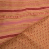 Sanskriti Vintage Brown Sarees Pure Cotton Fabric Block Print Kalamkari Sari