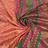 Sanskriti Vintage Pink 100% Pure South Silk Sarees Hand-Woven Sari Zari Fabric