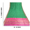 Sanskriti Vintage Green/Pink Sarees Pure South Silk Brocade/Banarasi Sari Fabric