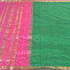Sanskriti Vintage Green/Pink Sarees Pure South Silk Brocade/Banarasi Sari Fabric