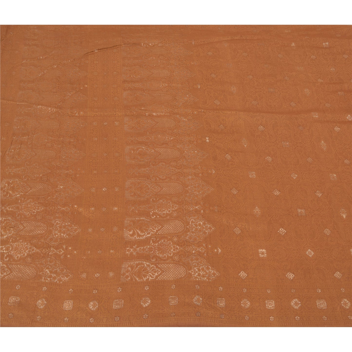 Sanskriti Vintage Heena Green Sarees Pure Silk Woven Brocade Zari Sari Fabric