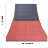 Sanskriti Vintage Greyish Black Indian Sarees Pure Silk Handwoven Sari 6ydFabric