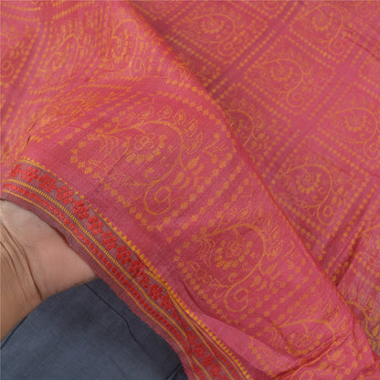 Sanskriti Vintage Greyish Black Indian Sarees Pure Silk Handwoven Sari 6ydFabric