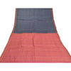 Sanskriti Vintage Greyish Black Indian Sarees Pure Silk Handwoven Sari 6ydFabric