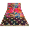 Sanskriti Vintage Bollywood Sarees Pure Georgette Beaded Tie-Dye Sari 5+ydFabric