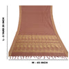 Sanskriti Vintage Saree 100% Pure Cotton Pink Indian Saree Woven Work 5yd Craft Fabric Recycled BohoQuilting Material For DIY Projects
