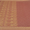 Sanskriti Vintage Pink Indian Sarees Pure Cotton Woven Work Sari Craft Fabric