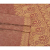 Sanskriti Vintage Saree 100% Pure Cotton Pink Indian Saree Woven Work 5yd Craft Fabric Recycled BohoQuilting Material For DIY Projects