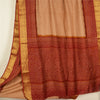 Sanskriti Vintage Dark Red Sarees Blend Silk Woven Bandhani Print Sari Fabric