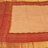 Sanskriti Vintage Dark Red Sarees Blend Silk Woven Bandhani Print Sari Fabric