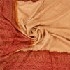 Sanskriti Vintage Dark Red Sarees Blend Silk Woven Bandhani Print Sari Fabric