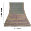 Sanskriti Vintage Grey Indian Sarees 100% Pure Silk Printed Premium Sari Fabric