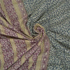 Sanskriti Vintage Grey Indian Sarees 100% Pure Silk Printed Premium Sari Fabric
