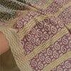Sanskriti Vintage Grey Indian Sarees 100% Pure Silk Printed Premium Sari Fabric