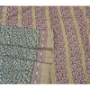 Sanskriti Vintage Grey Indian Sarees 100% Pure Silk Printed Premium Sari Fabric